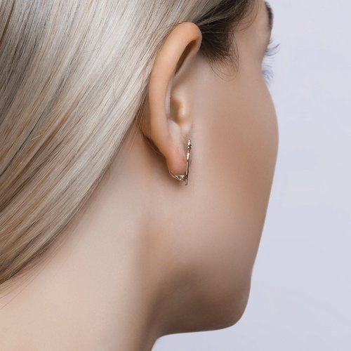Серьги из золота с фианитами (Арт.025006)