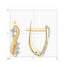 Серьги из золота с фианитами (Арт.027144)