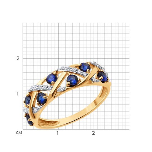 Кольцо золотое пробы 585 (Арт.71-00258)