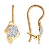 Серьги из золота с фианитами (Арт.029431)