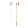 Серьги из золота с фианитами (Арт.029937)