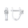 Серьги из серебра с фианитами (Арт.94025676)