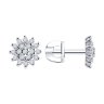 Серьги из серебра с фианитами (Арт.94025794)
