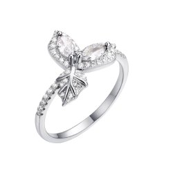 Кольцо из серебра с фианитом (Арт.cz-r01051-x-w-w-x-w)