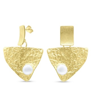 Серьги серебряные с жемчугом «Крылья» Pearl Collection (арт.02ea2159gp-204_zhemchugkult)