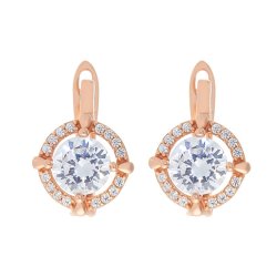 Серьги из серебра с фианитом (Арт.pd-e01047-x-g-w-x-w)