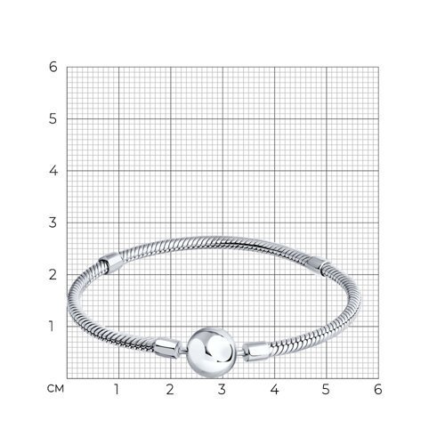 Браслет для шармов из серебра (Арт.94051043)