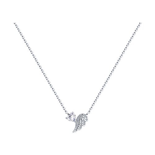 Колье из серебра с фианитами (Арт.94070656)