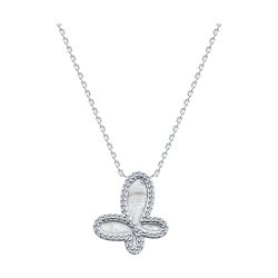 Колье из серебра с фианитами и эмалью (Арт.94070765)