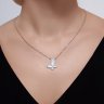 Колье из серебра с фианитами и эмалью (Арт.94070765)