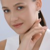 Серьги из серебра с фианитами «Игра линий» Соколов (арт.94-120-00029-1)