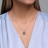 Подвеска из серебра с гранатом (Арт.95-330-01727-1)