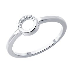Кольцо из серебра с бриллиантами (Арт.94-210-02695-1)