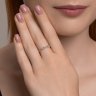 Кольцо из белого золота с бриллиантами (Арт.1012664-3)