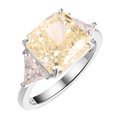 Кольцо из серебра с фианитом (Арт.cz-r04270-x-w-ly-x-w)