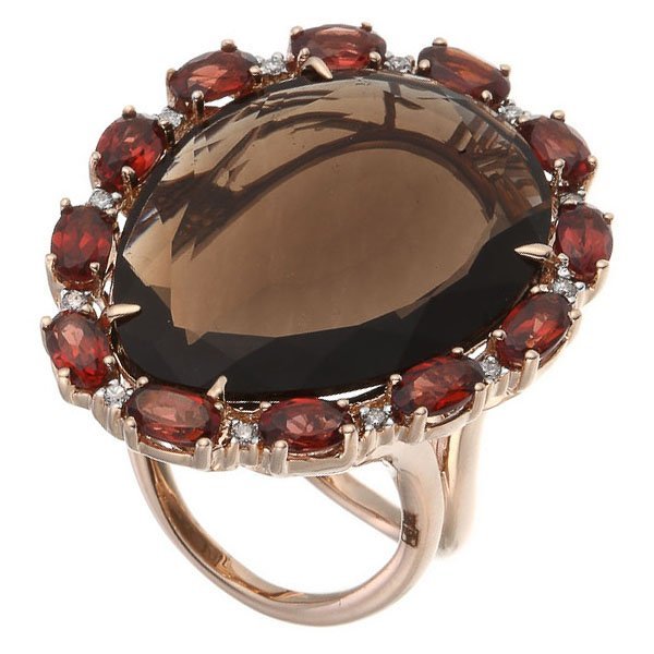 Кольцо из золота с бриллиантом и гранатом (Арт.r1321p102d-m-gr1_ko_gr_sq_pink)