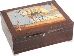 Шкатулка для украшений музыкальная Giglio, италия (Арт.rt_2sd-b_wenge)