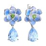 Серьги из серебра с эмалью и фианитами (Арт.94023340)