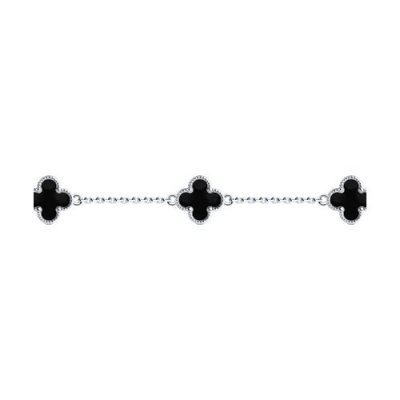 Браслет из серебра с эмалью (Арт.94051191)