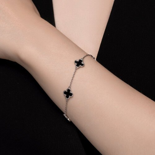 Браслет из серебра с эмалью (Арт.94051191)