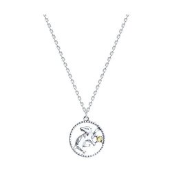 Колье из серебра с фианитом (Арт.94070940)