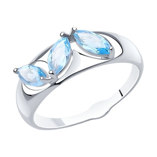 Кольцо из серебра с топазами (Арт.94-310-00633-1)