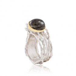 Серебряное кольцо BEAVERS с кварцем 1409rkv