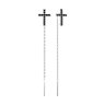 Серьги из серебра с фианитами (Арт.94026505)