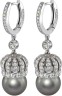 Серьги серебряные с жемчугом и куб. цирконием «Queen of Pearl» Rivoli (арт.CQS-3-10-31-S)