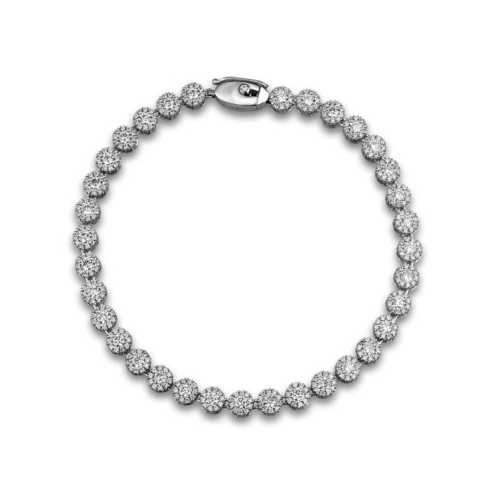 Браслет из золота с бриллиантом и ониксом Русские Самоцветы (Арт.95855)