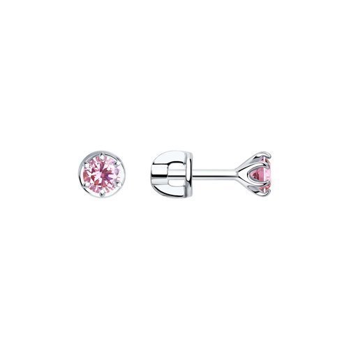 Серьги из серебра с фианитами (Арт.94023122)