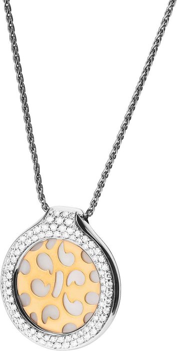 Кулон из золота с бриллиантом и жемчугом (Арт.k13cclwg)