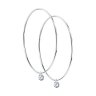 Серьги из серебра с фианитами (Арт.94024475)