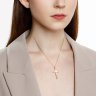 Крест из золота c фианитами в два ряда (Арт.033934)