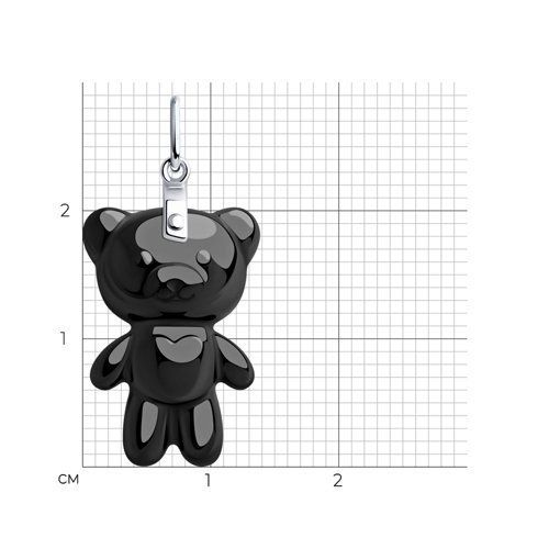 Подвеска из серебра с керамикой (Арт.94032467)