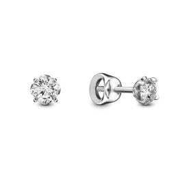Серьги из золота с бриллиантом Русские Самоцветы (Арт.59053)