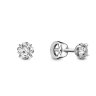 Серьги из золота с бриллиантом Русские Самоцветы (Арт.59053)