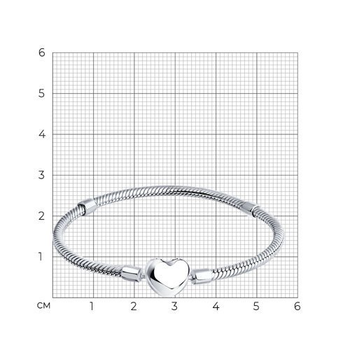 Браслет для шармов из серебра (Арт.94051044)