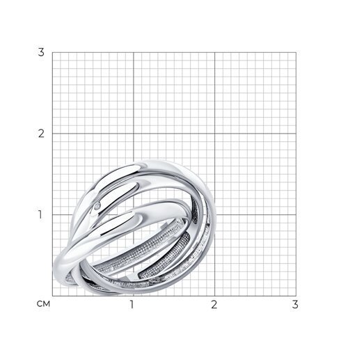 Кольцо из серебра (Арт.94-211-02238-1)