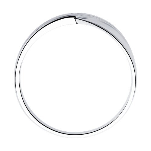 Кольцо из серебра с бриллиантом (Арт.87010004)