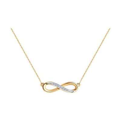 Колье из золота с бриллиантами «Знак Бесконечности» Соколов (арт.1070114)