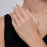 Кольцо обручальное из белого золота с бриллиантами (Арт.1110232-3)