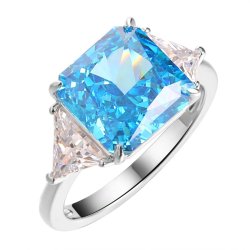 Кольцо из серебра с фианитом (Арт.cz-r04270-x-w-maq-x-w)