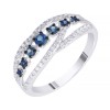 Кольцо с бриллиантами и сапфирами «Ледяная синица» My Jewels (арт.R50540A1S14WB001)