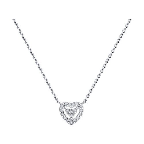 Колье из белого золота с бриллиантами (Арт.1070224-3)