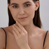 Кольцо из золота с фианитом «Сердце бесконечности» Соколов (арт.51-110-02650-1)