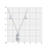Колье из серебра с фианитами «Ананас счастья» Соколов (арт.9407-1215)