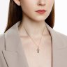 Подвеска крест  из комбинированного золота (Арт.51-131-02836-1)
