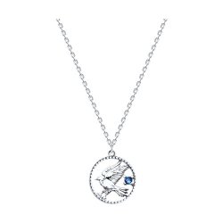 Колье из серебра с фианитом (Арт.94070941)