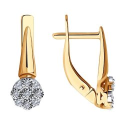 Серьги из золота с бриллиантами (Арт.51-220-01297-1)
